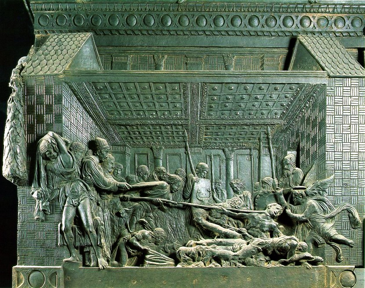 Umučení svatého Vavřince, po roce 1460 (bronz) od Donatello