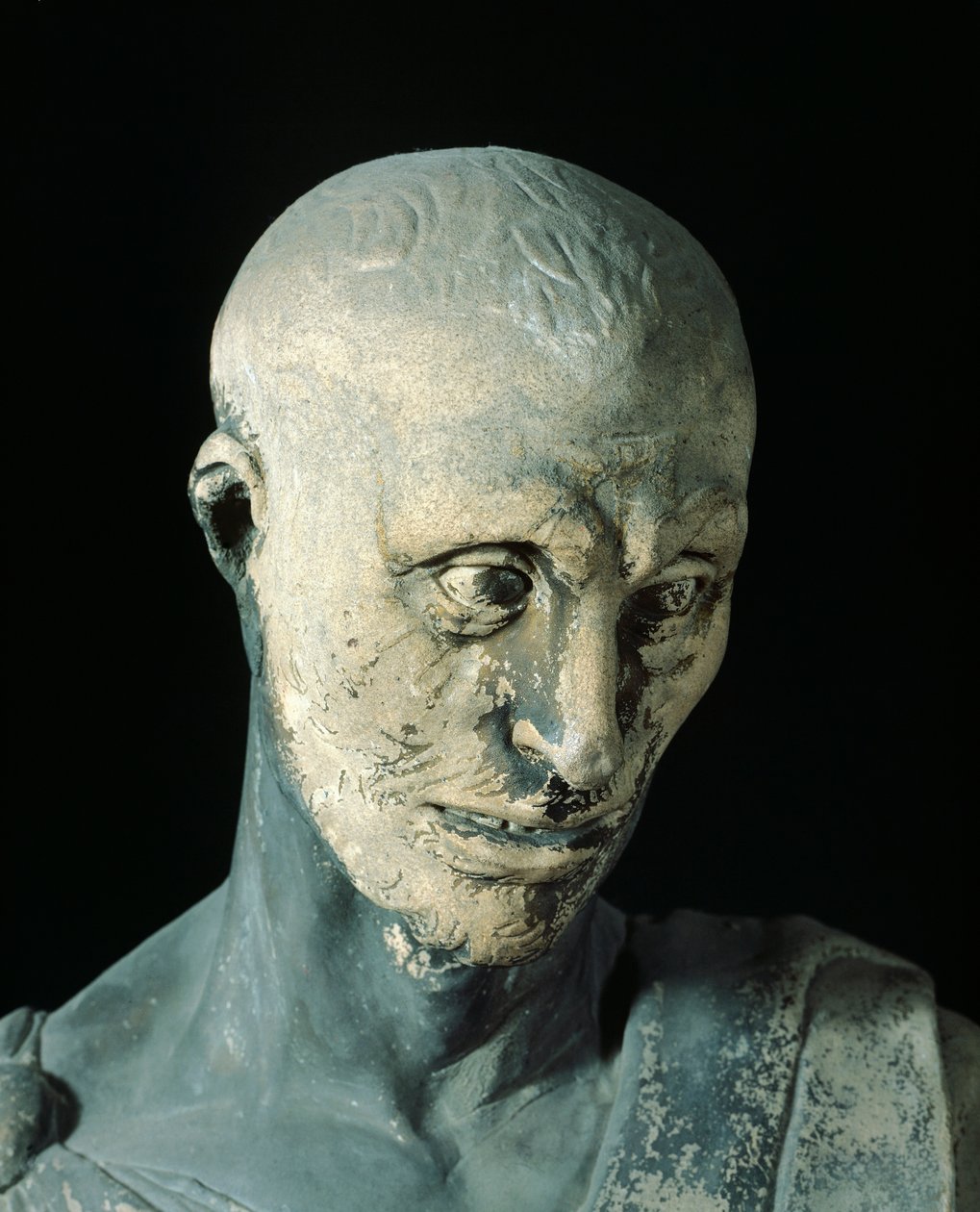 Habakuky od Donatella (cca 1386-1466), mramorová socha, detail od Donatello