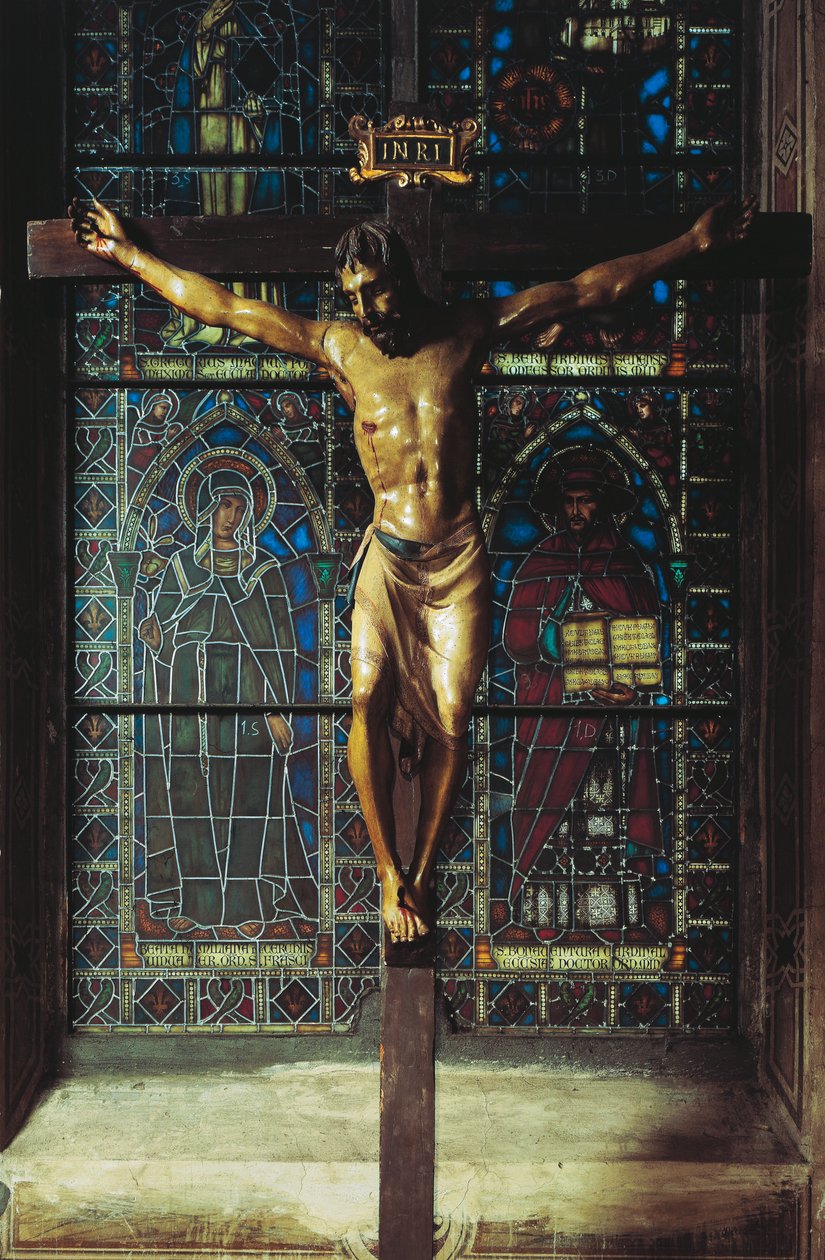 Itálie, Florencie, kostel Santa Croce, Krucifix od Donatello