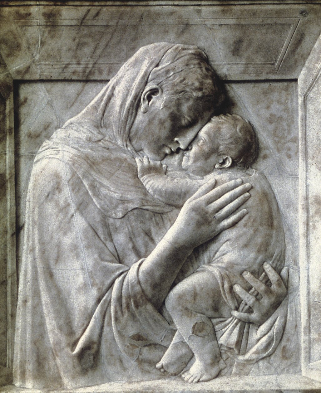 The Pazzi Madonna (Panna a dítě), c1417-18 (mramor) od Donatello