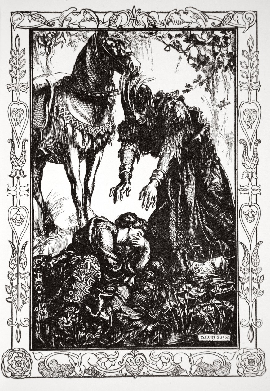 „Před ní se objevily palamidy“, 1905. od Dora Curtis