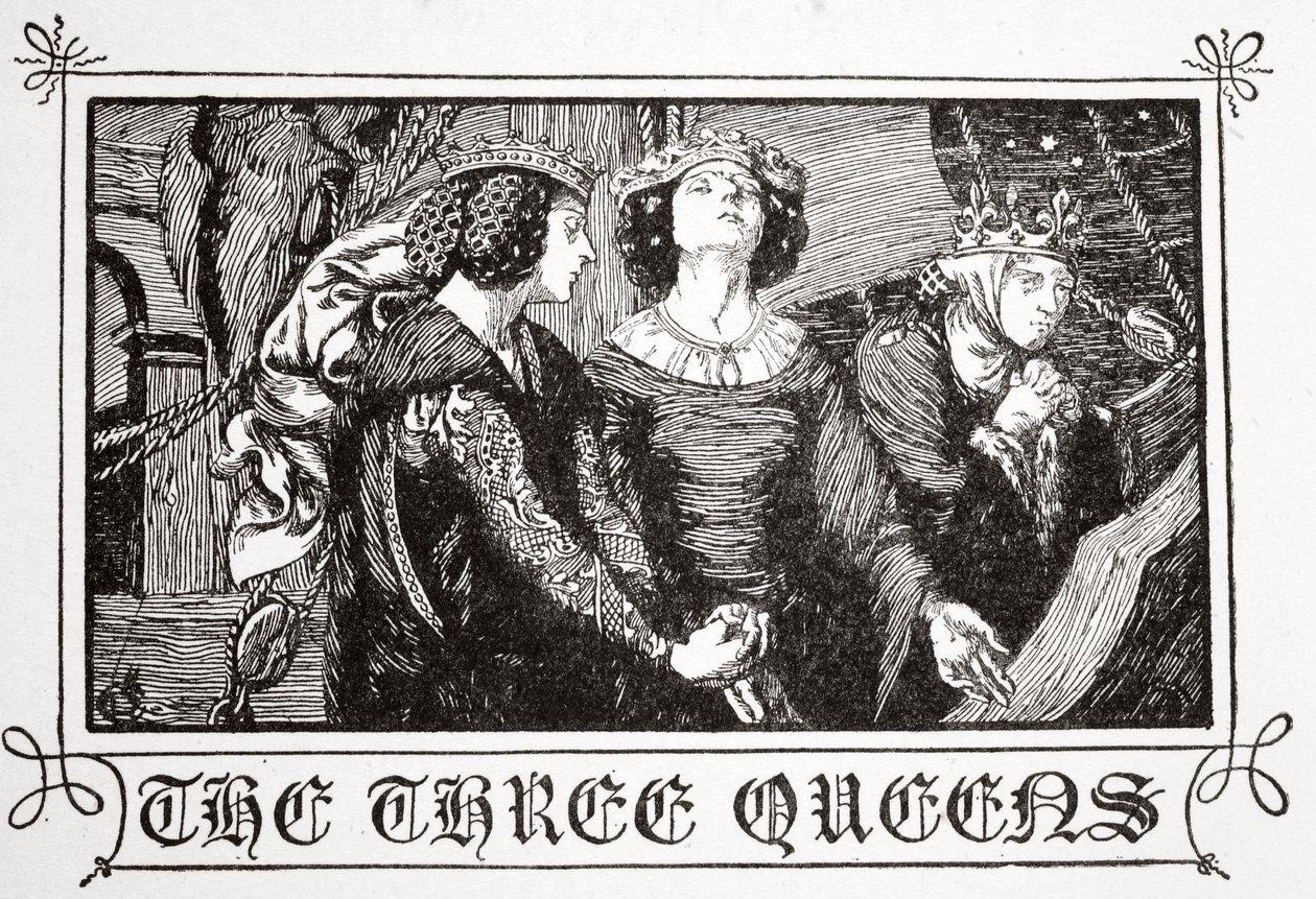 "Tři královny", 1905. od Dora Curtis