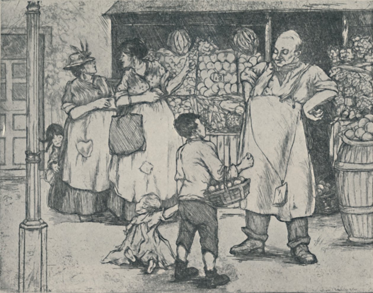 Marketing v Suburbia, 1920 od Doris Davis