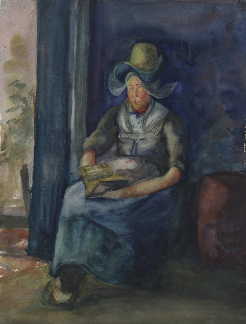 Sedící holandská žena od Dorothea Adelheid Dreier
