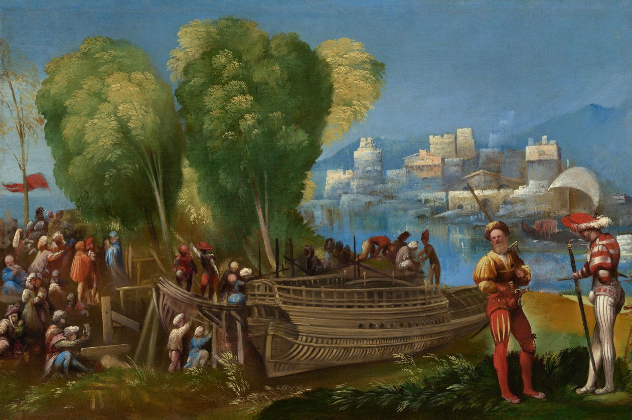 Aeneas a Achates na libyjském pobřeží od Dosso Dossi