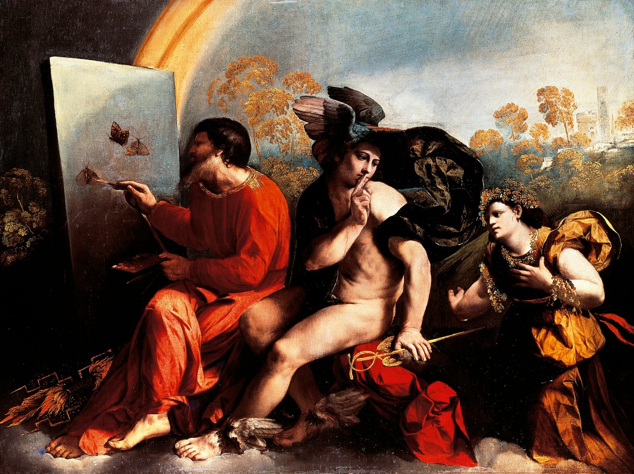 Jupiter a malíř, Dosso Dossi od Dosso Dossi