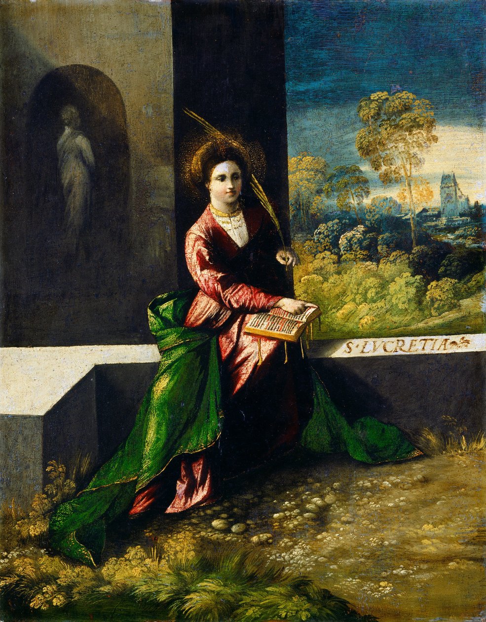 Svatá Lukrécie, c. 1520 od Dosso Dossi