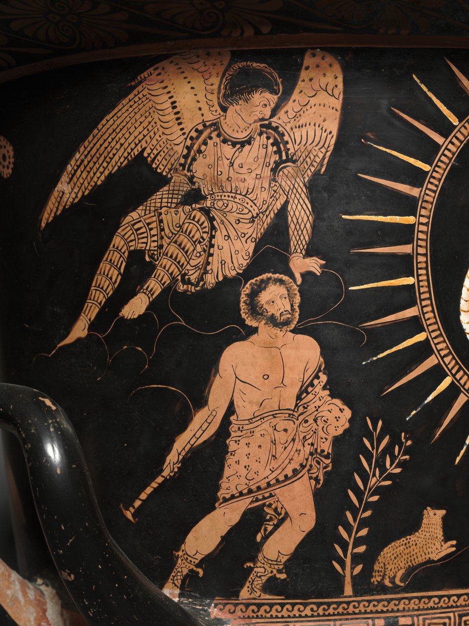 Detail z červenofigurového lekythosu od Douris