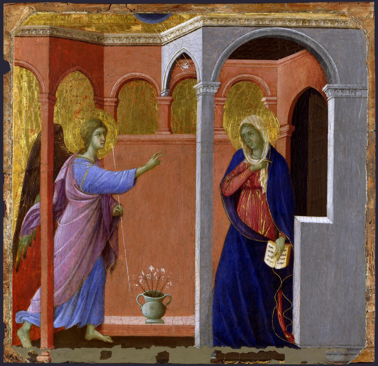 Zvěstování od Duccio di Buoninsegna