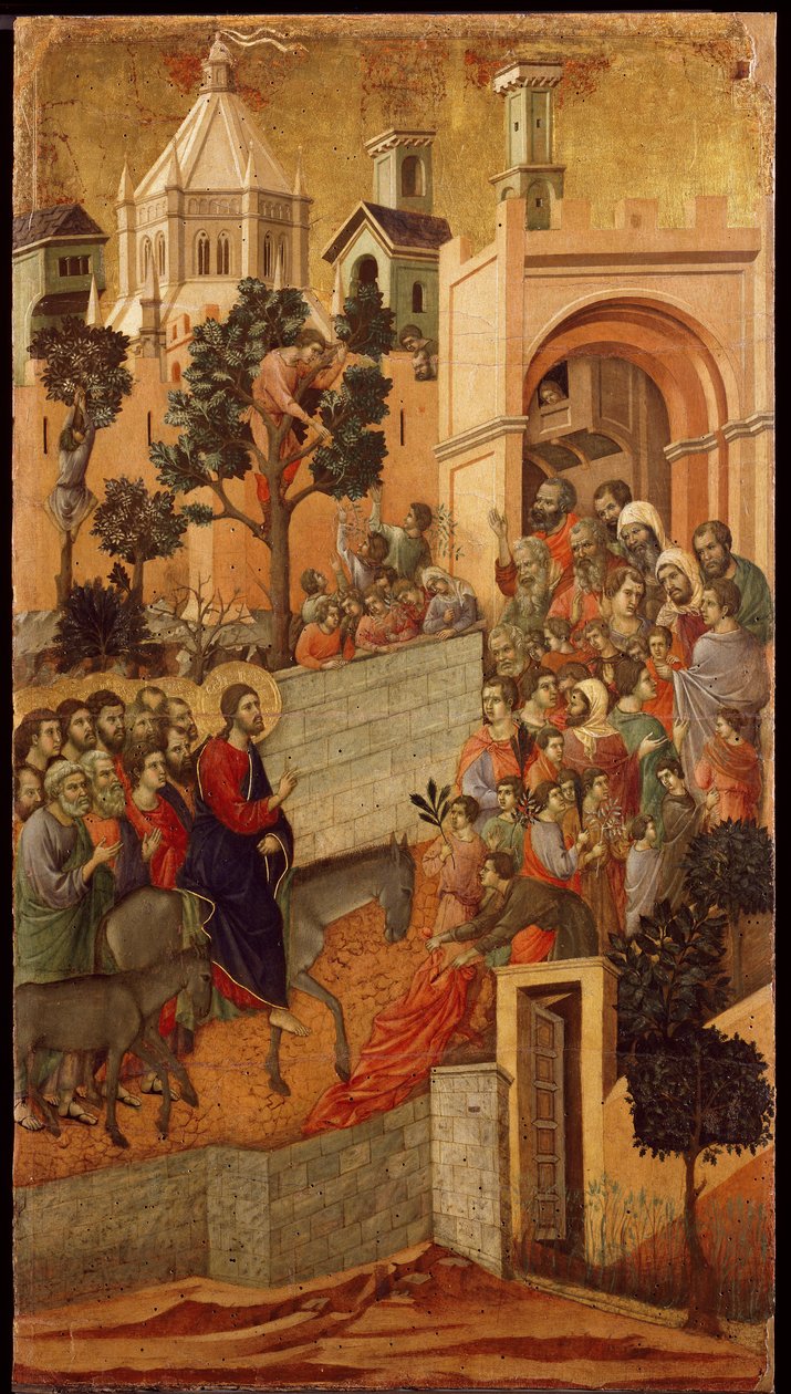 Smutek: Vjezd do Jeruzaléma od Duccio di Buoninsegna