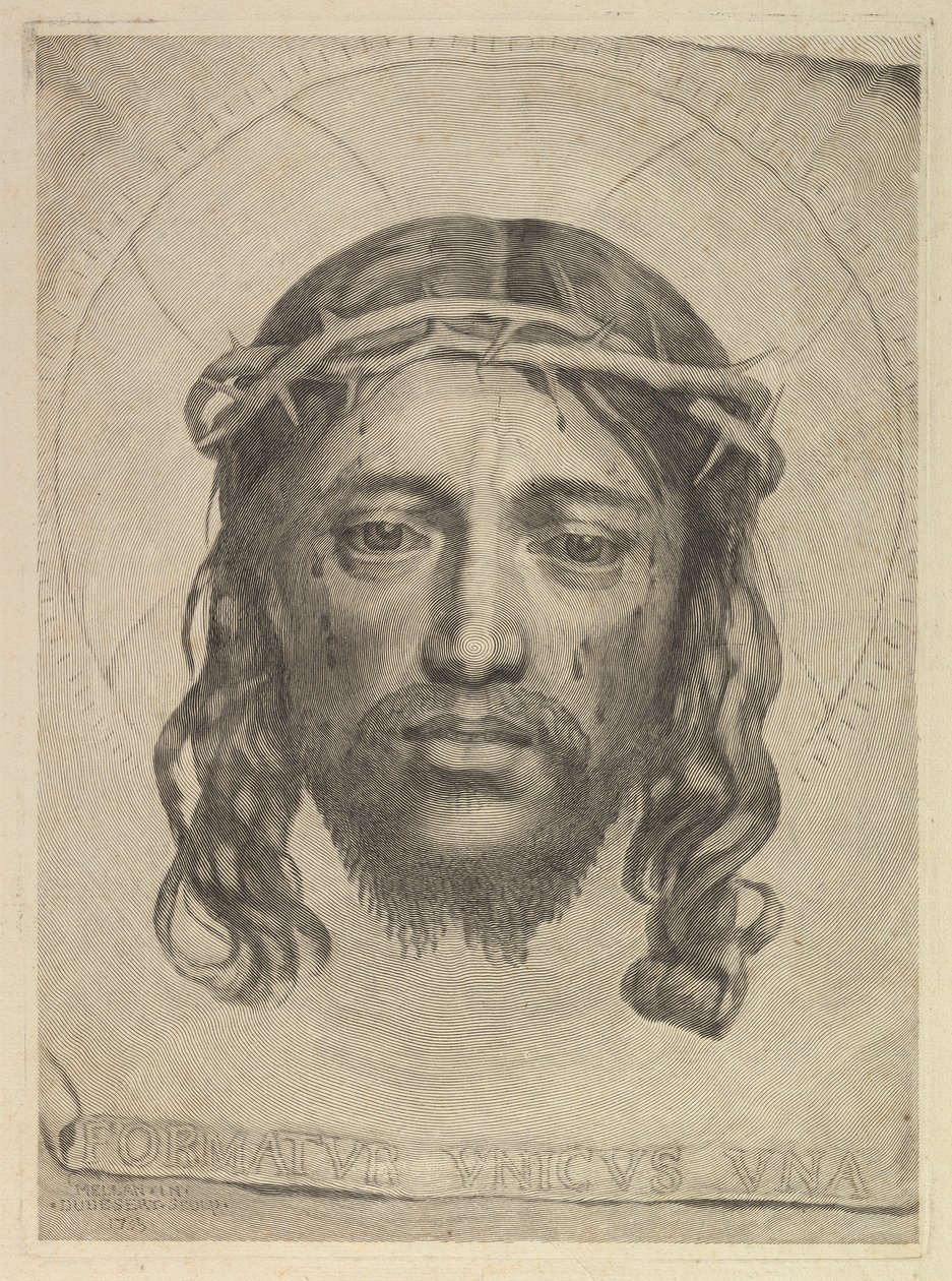 Kristova tvář na závoji svaté Veroniky, 1735. od Dudesert