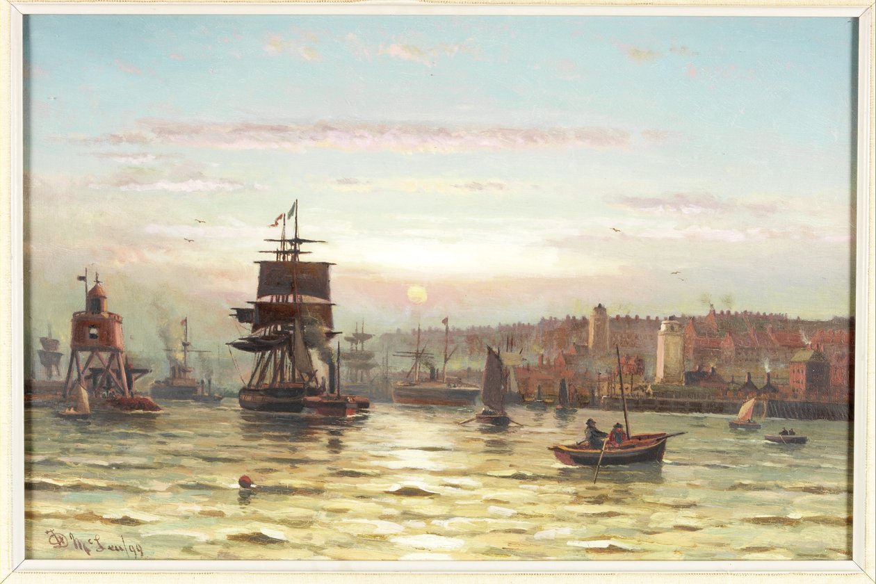 Vchod do Tyne, západ slunce od Duncan F. McLea