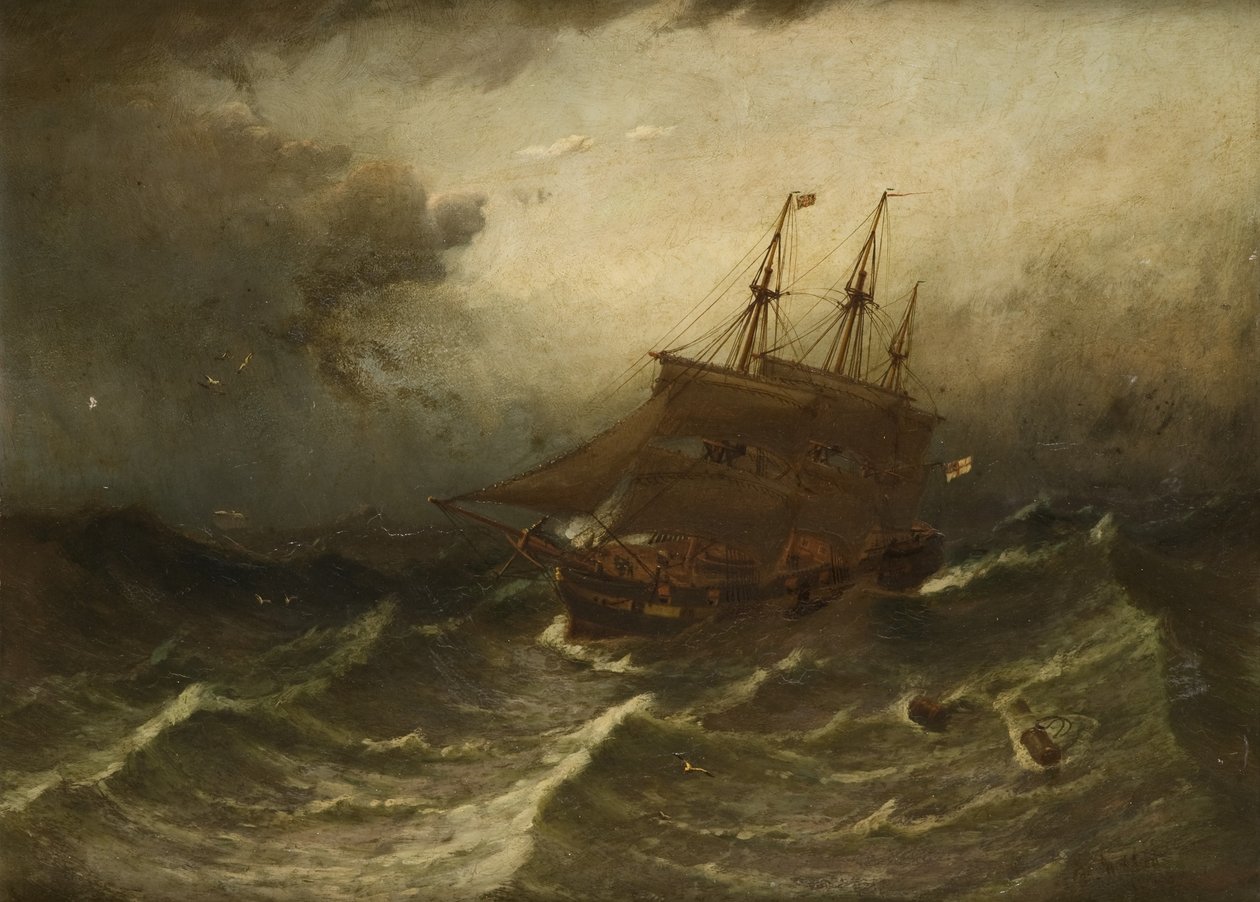 Plachetnice v bouři 1882 od Duncan F. McLea