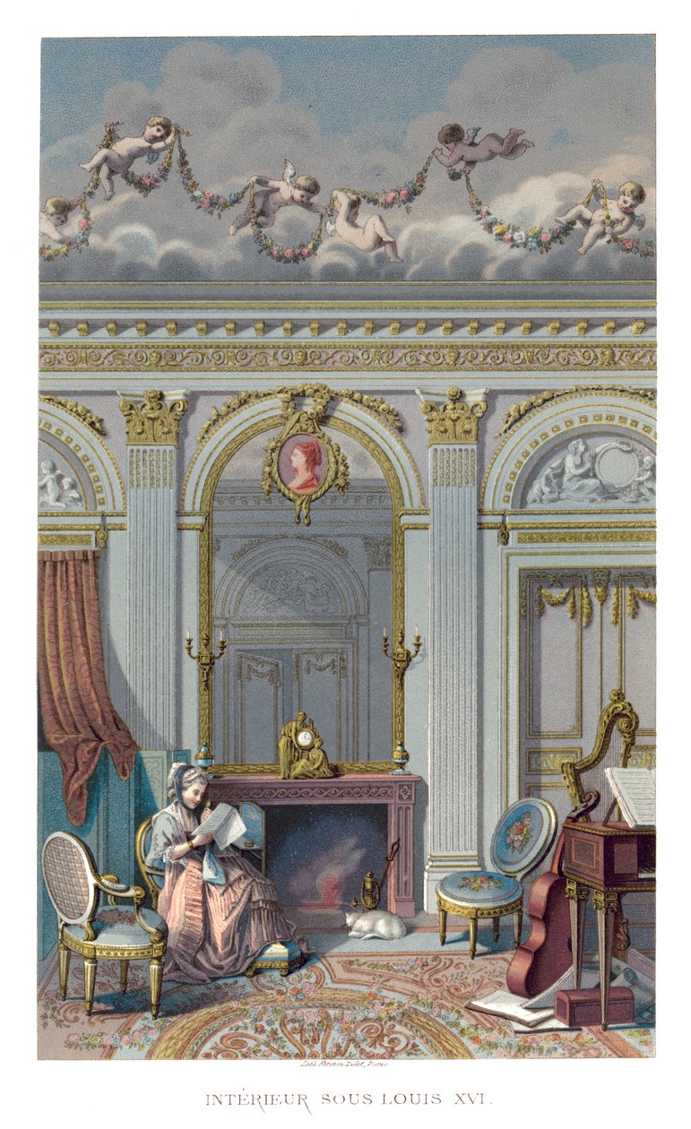 Interiér za Ludvíka XVI., 1885. od Durin