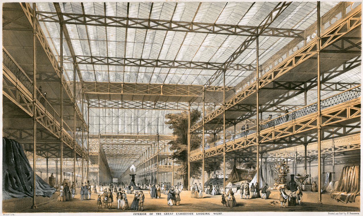 Velká výstava, Crystal Palace, Hyde Park, Londýn, 1851 od Durond