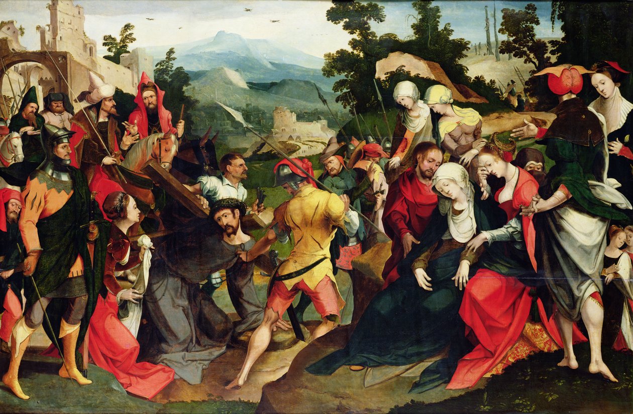Nesení kříže, kolem roku 1520 od Dutch School