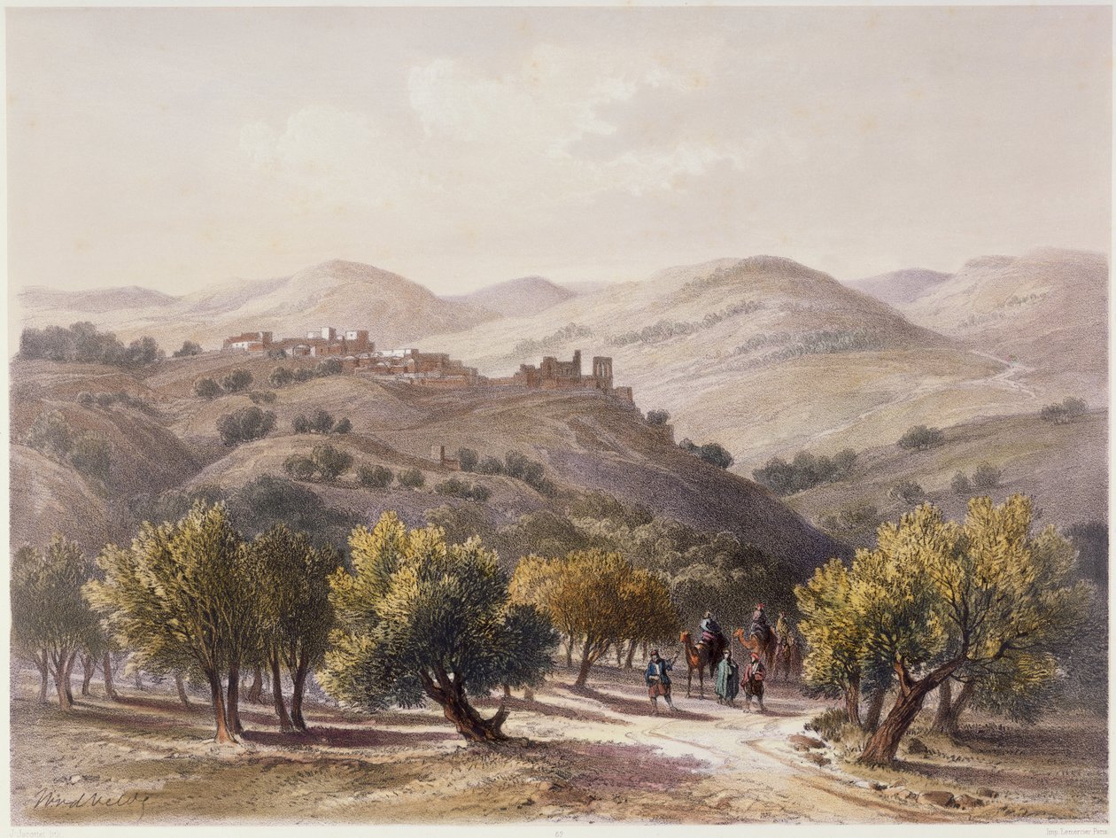Samaria, vyryl Jean Jacottet (1806-c.1843) od Dutch School
