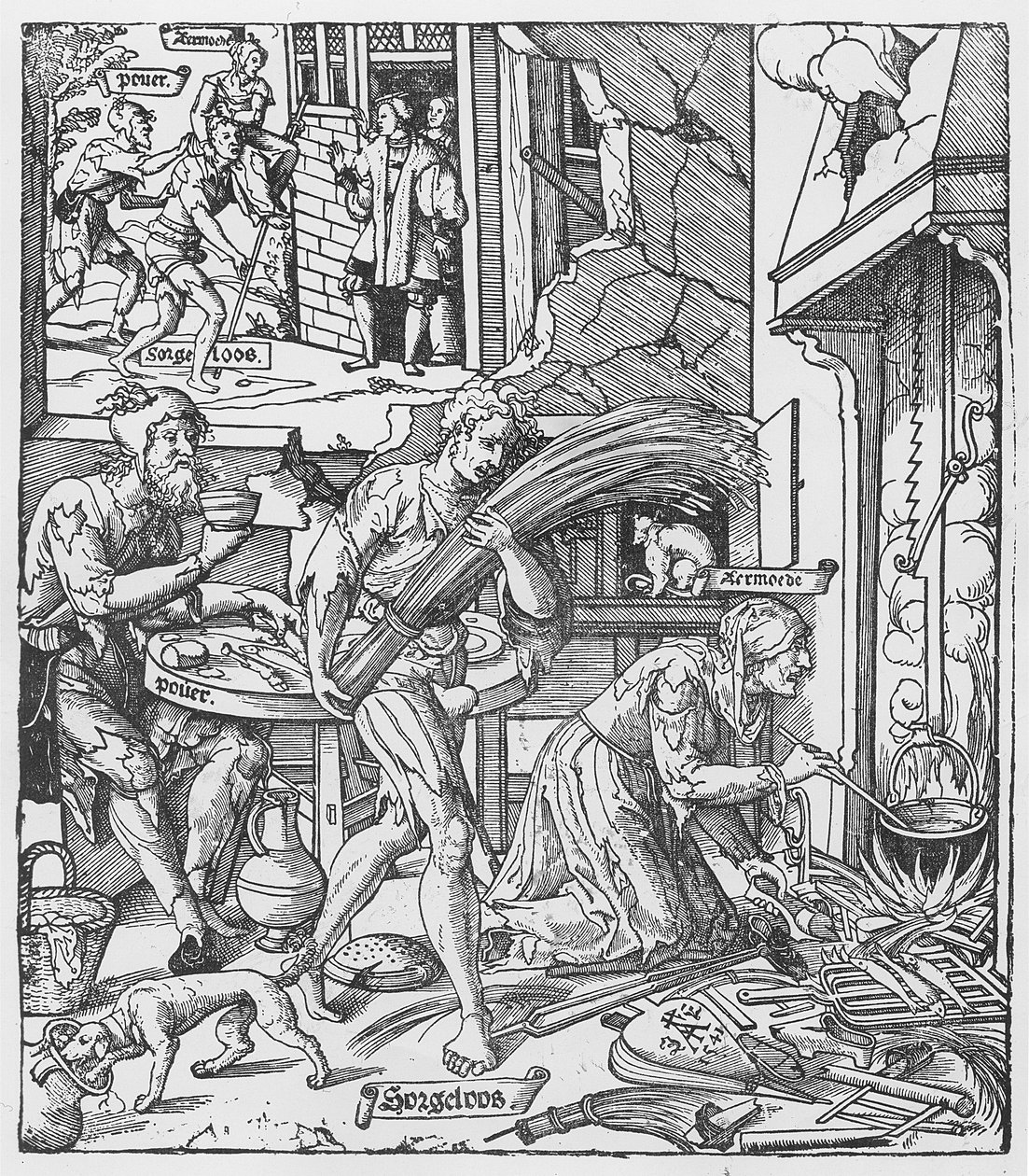 Sorgheloos nesoucí snop, 1541 od Dutch School
