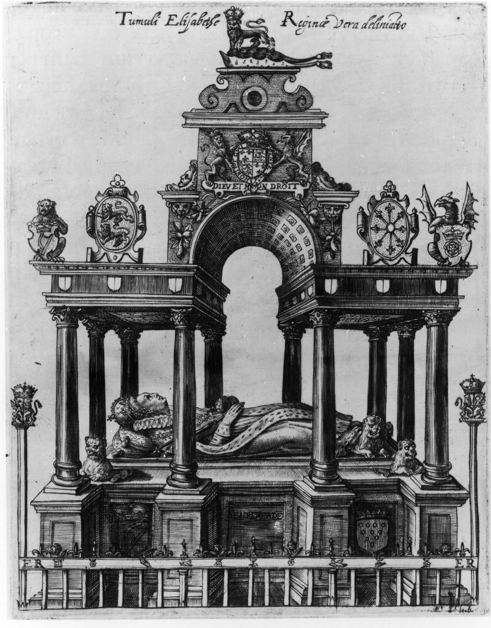 Hrob Alžběty I., 1620 od Dutch School