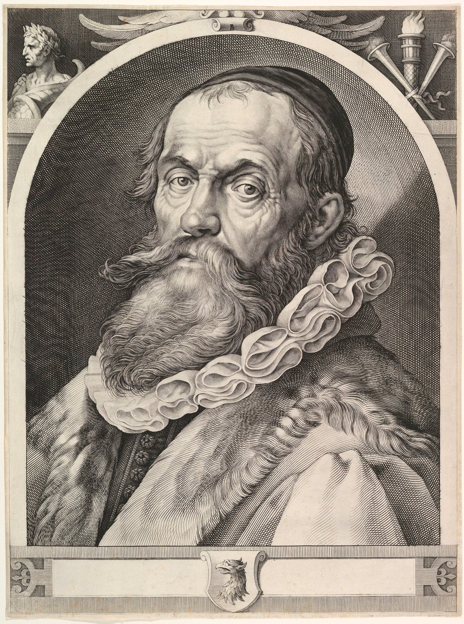 Portrét Hendricka Goltziuse, hospoda. 1617. od Dutch School