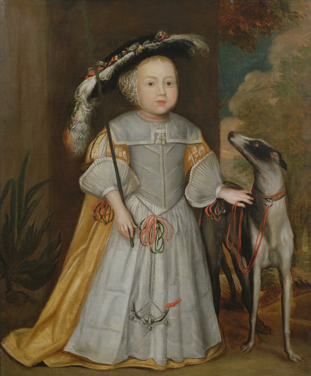 Young Boy and Pointer, 1650 od Dutch School