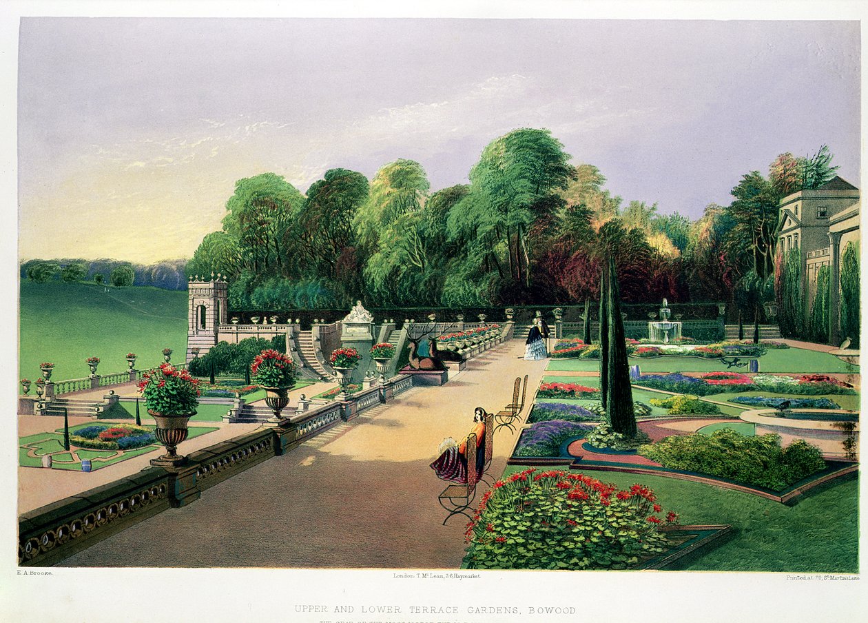The Upper and Lower Terrace Gardens at Bowood, z 