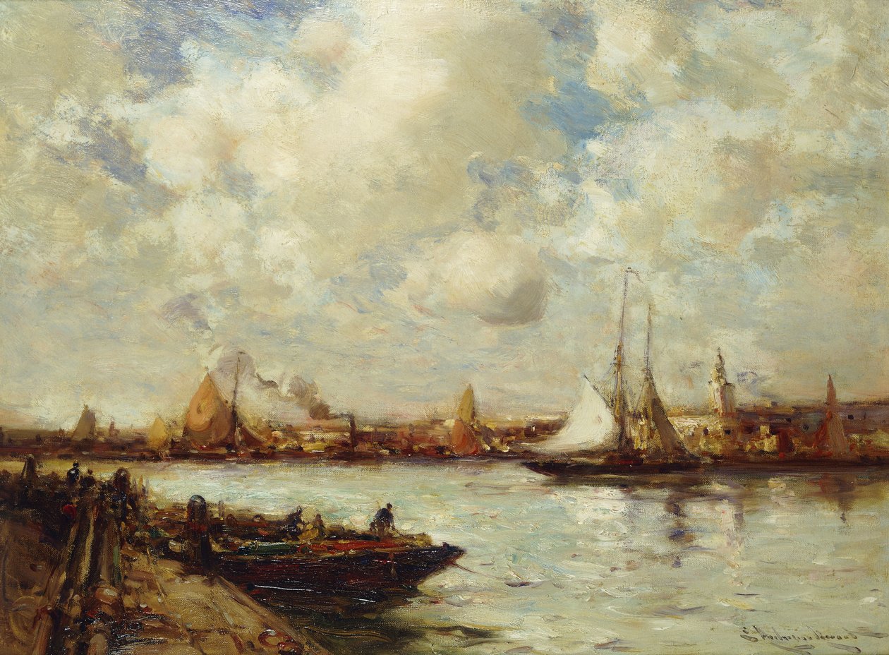 The Harbour, Southampton, od E. Aubrey Hunt