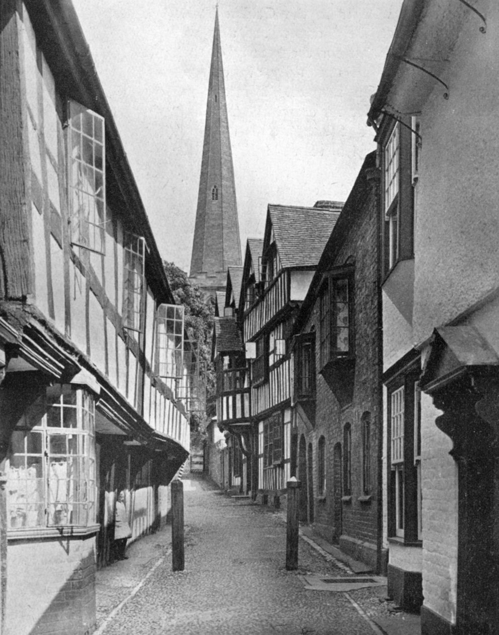 Church Lane, Ledbury, Herefordshire, 1924-1926. od E. Bastard