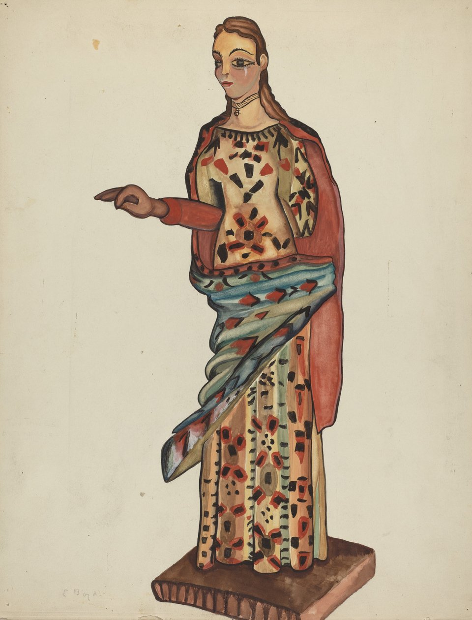 Bulto (dřevěná postava svatého) od E. Boyd