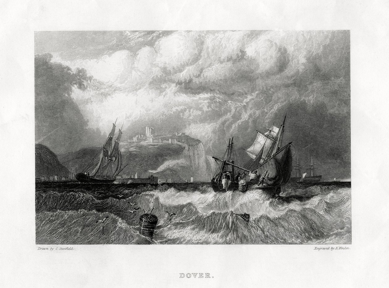 Dover, Kent, 1860 od E. Finden