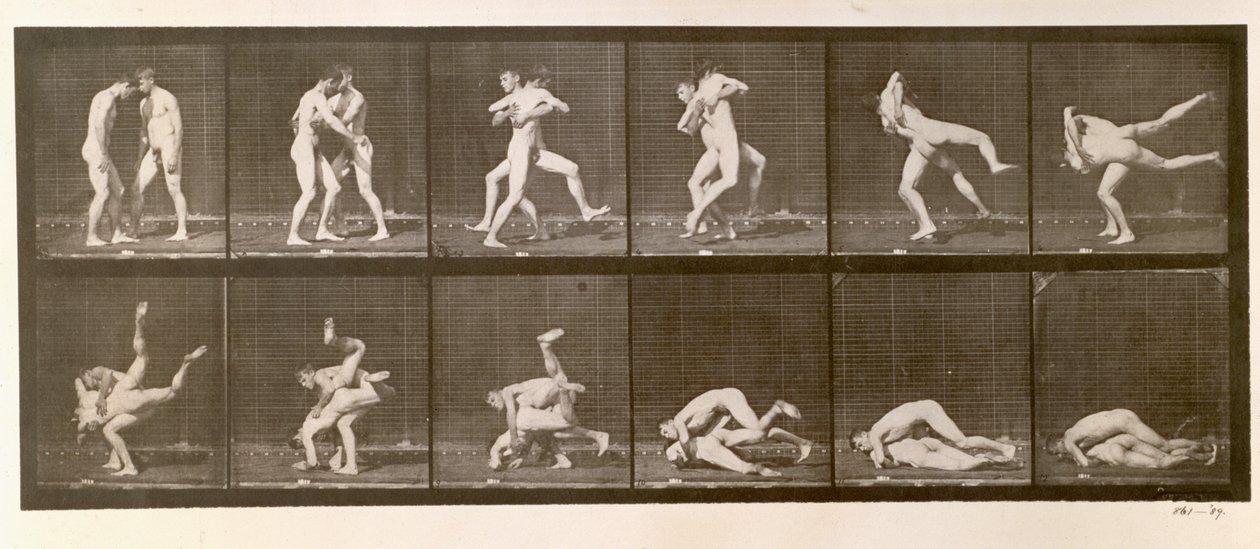 Two Men Wrestling, deska 347 z 