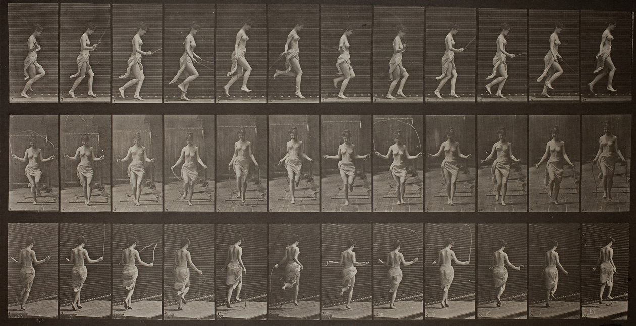 Animal Locomotion, Plate 174, 1887. od Eadweard Muybridge