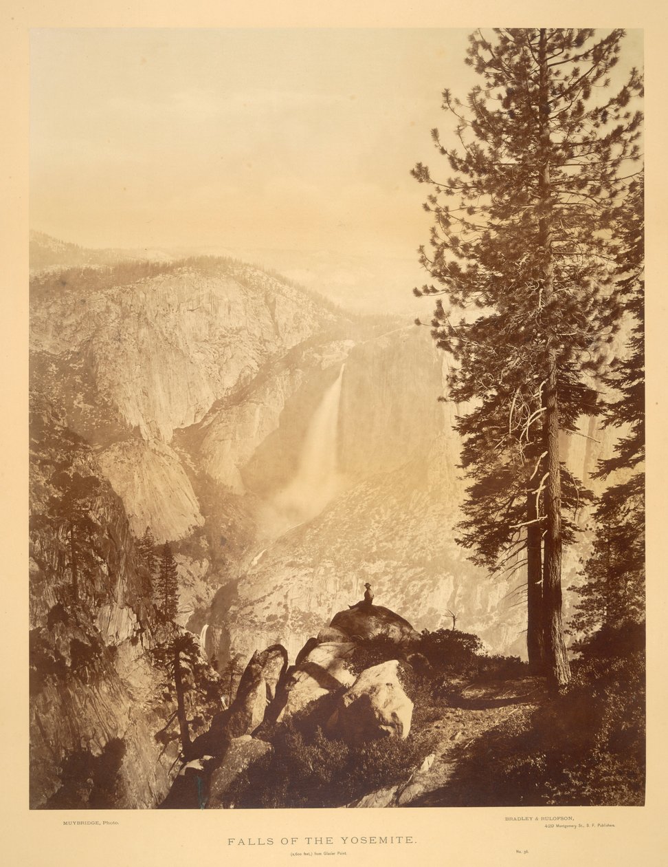 Falls of the Yosemite od Eadweard Muybridge