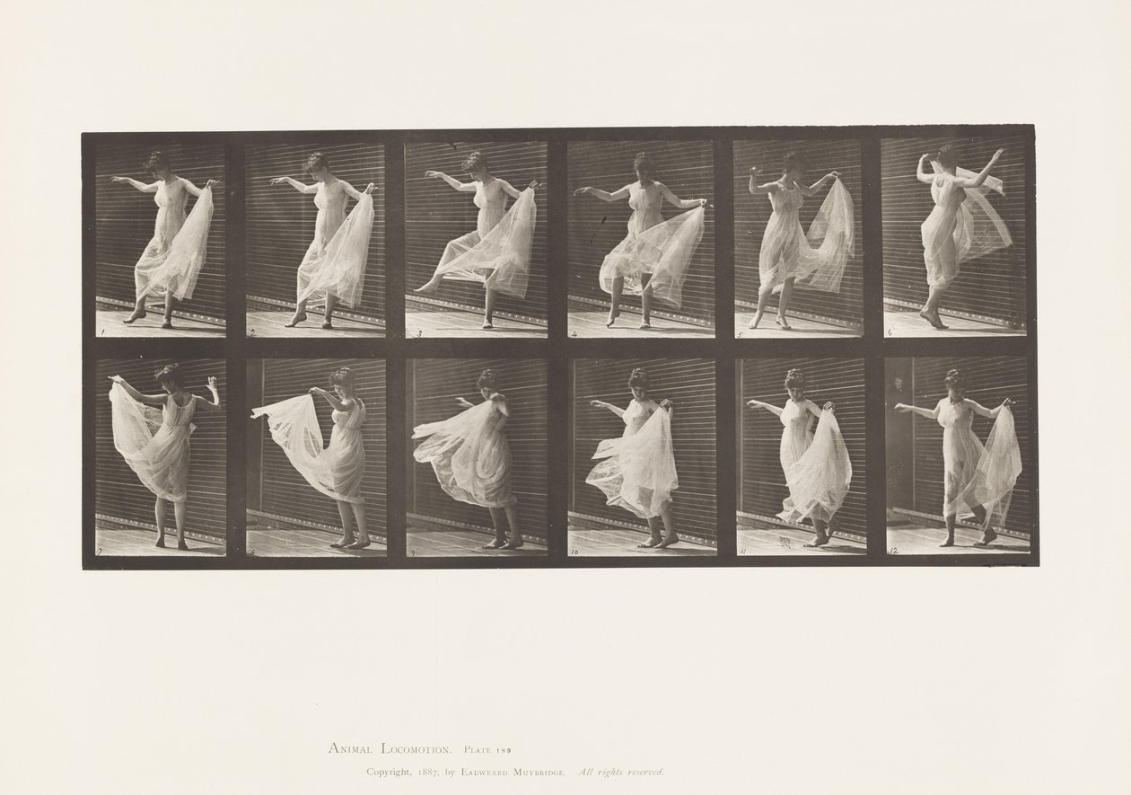 Talíř 189. Tanec (efektní) od Eadweard Muybridge
