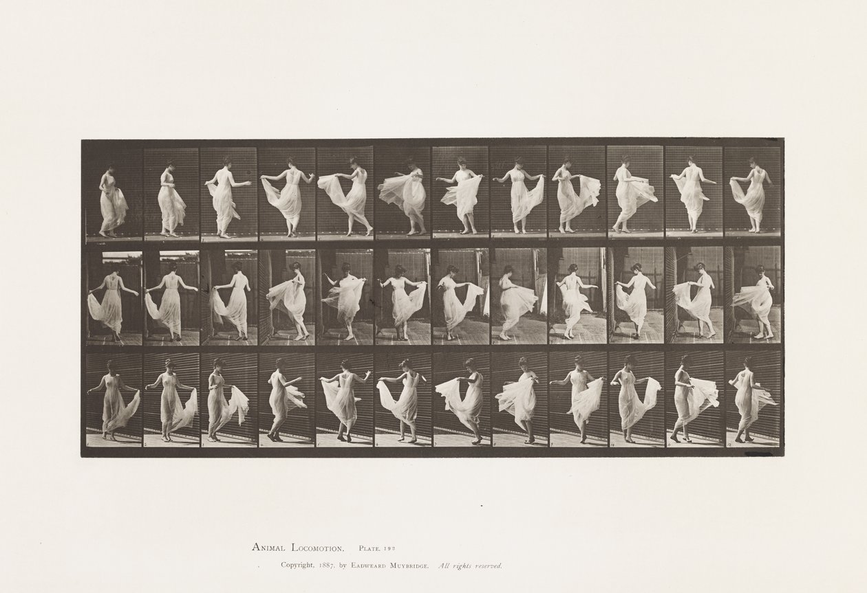 Talíř 192. Tanec (efektní) od Eadweard Muybridge