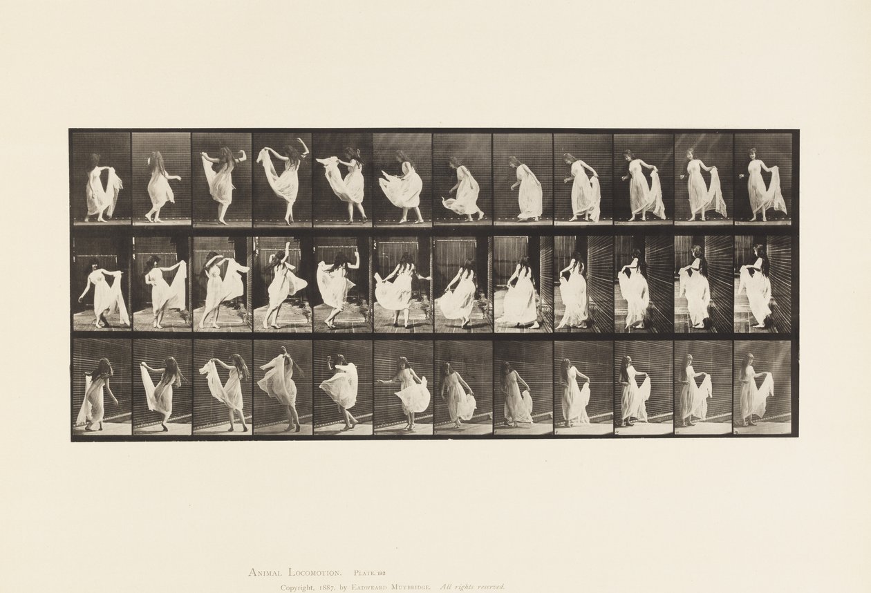 Talíř 193. Tanec (efektní) od Eadweard Muybridge