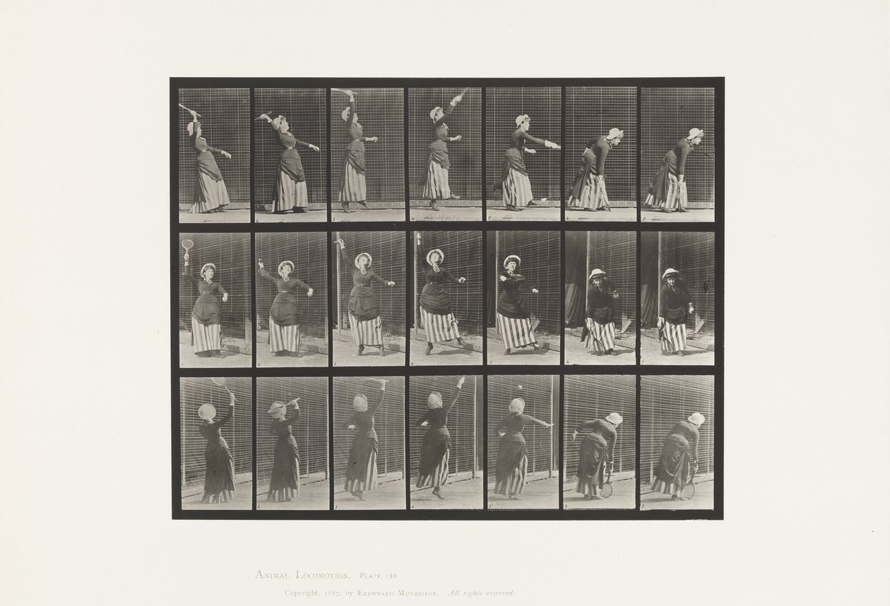 Talíř 298.Lawn Tennis od Eadweard Muybridge