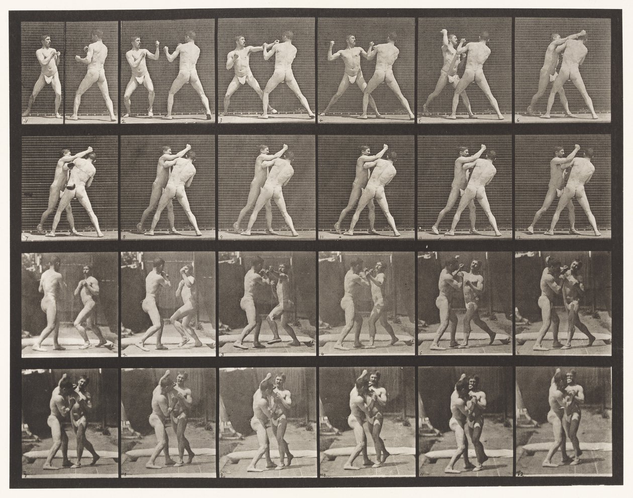 Talíř 330. Boxování; Cross Counter (boty) od Eadweard Muybridge