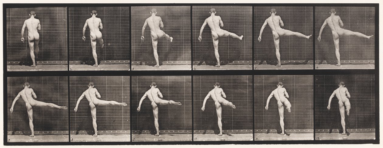 Deska 369. První baletní akce od Eadweard Muybridge
