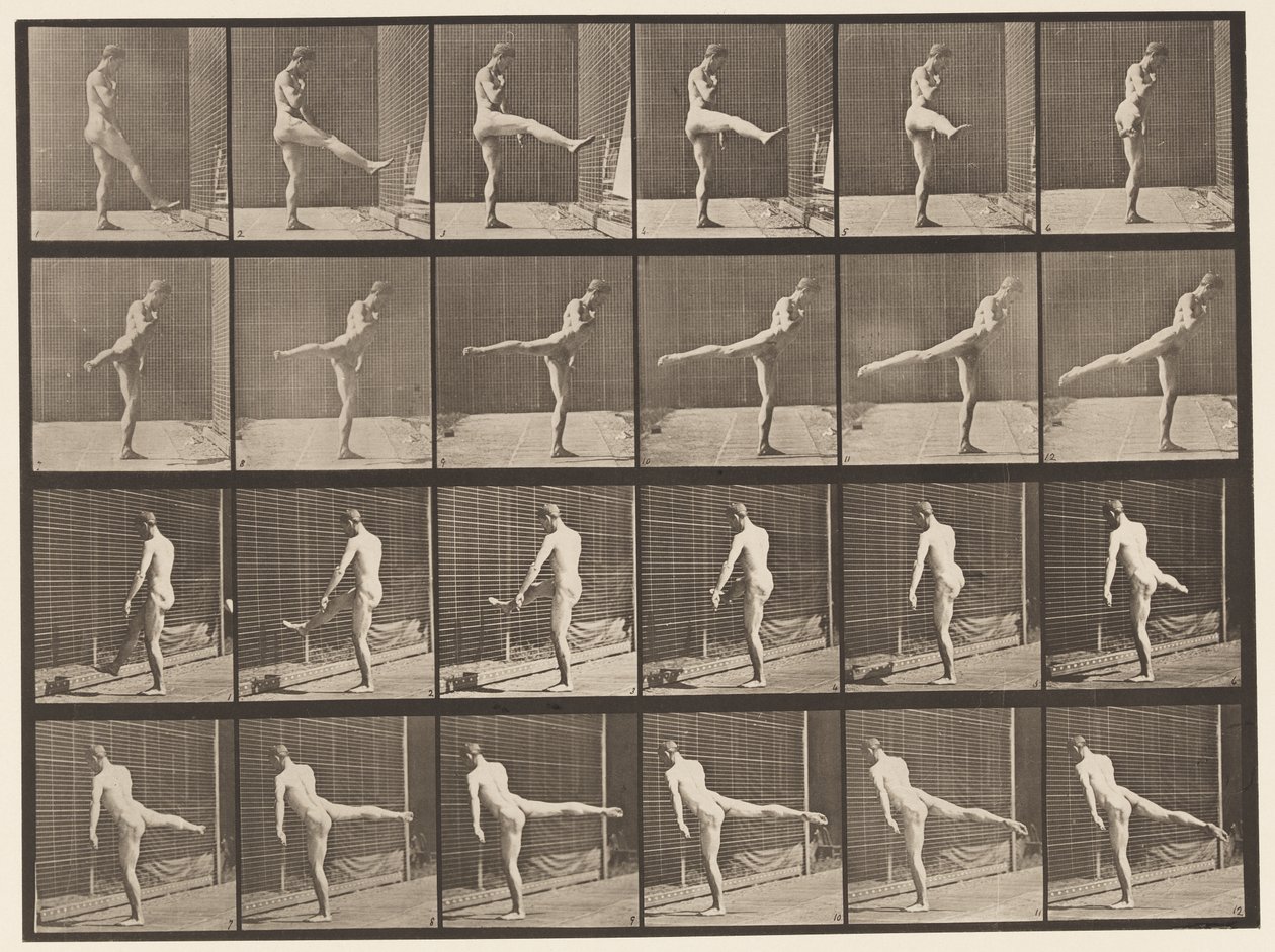 Deska 370. První baletní akce od Eadweard Muybridge