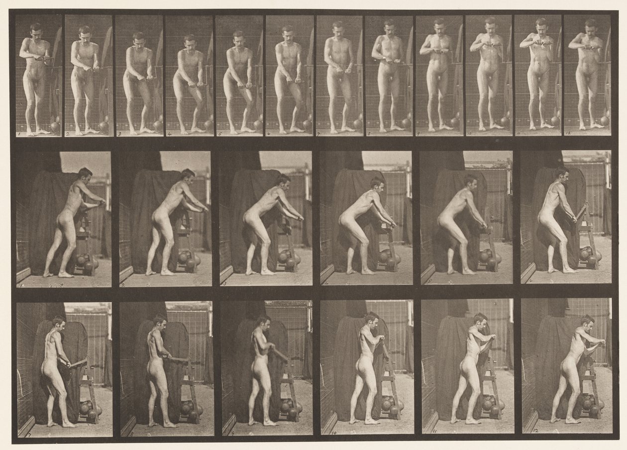 Talíř 395. Otáčení klikou od Eadweard Muybridge