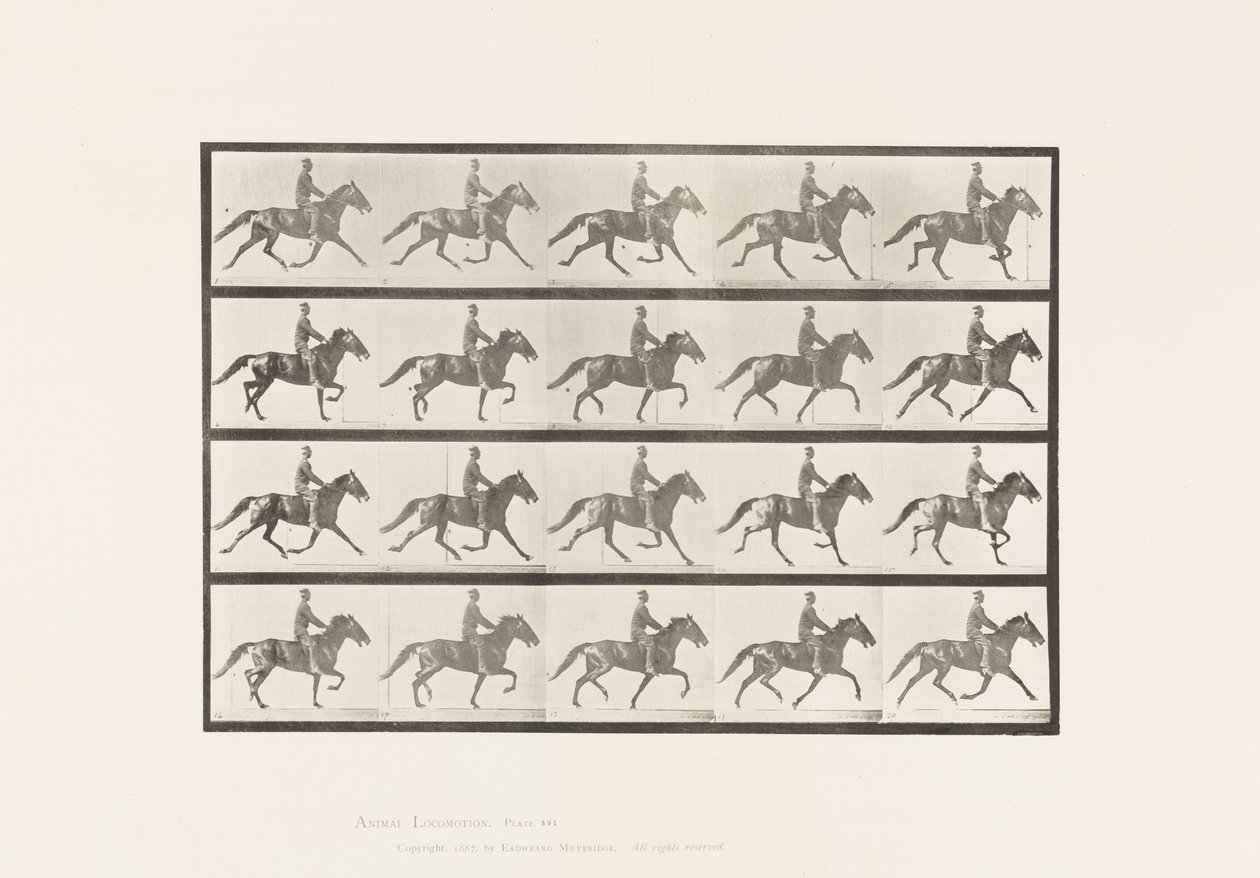 Talíř 591.Houpací od Eadweard Muybridge