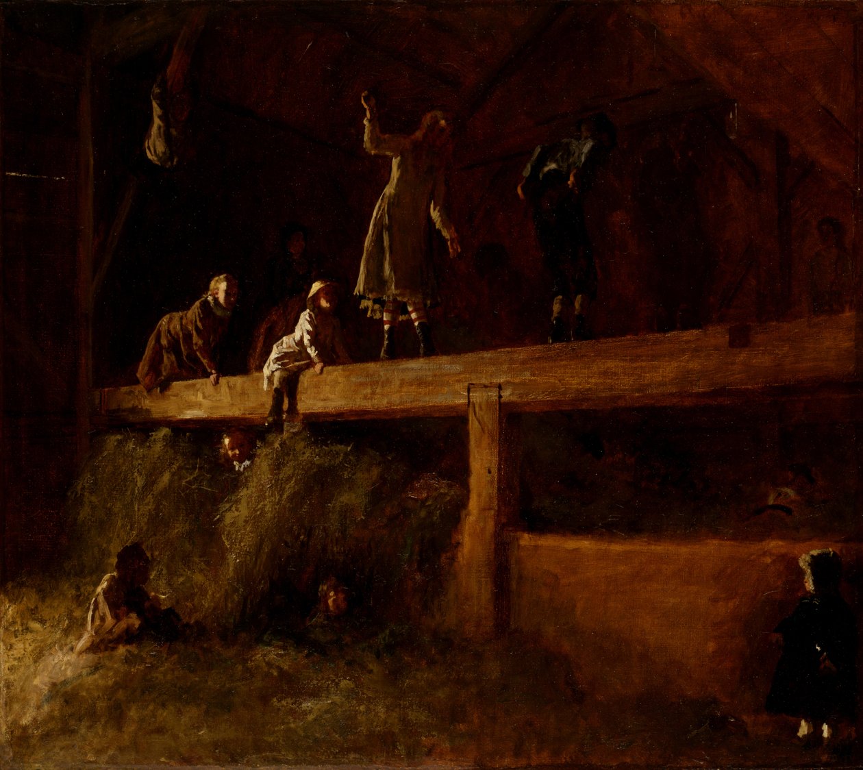 V seníku, kolem roku 1878 od Eastman Johnson