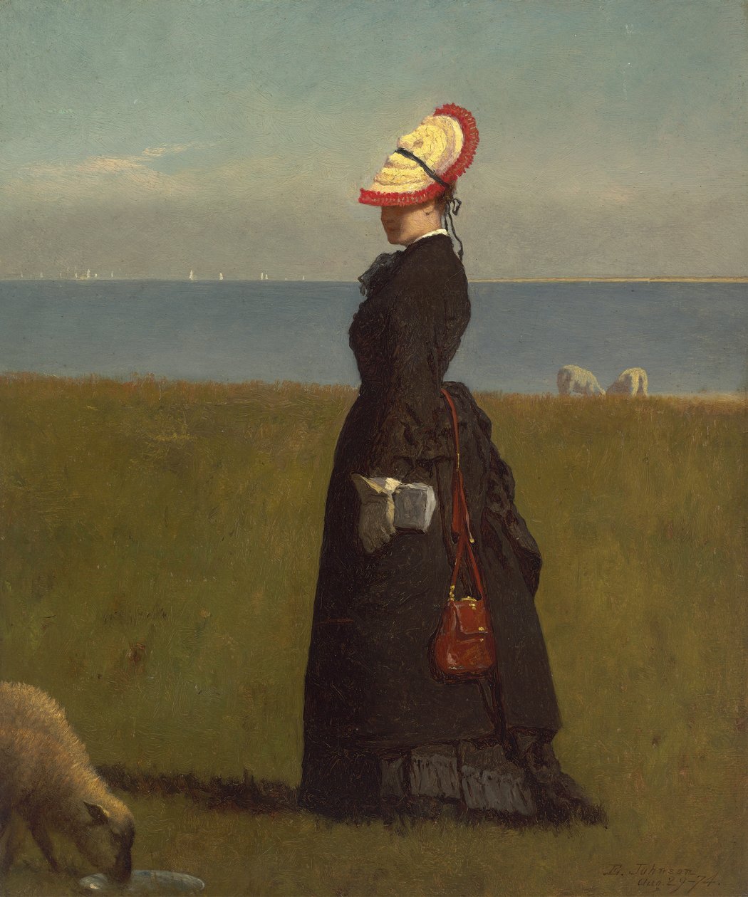Jehňata, Nantucket od Eastman Johnson