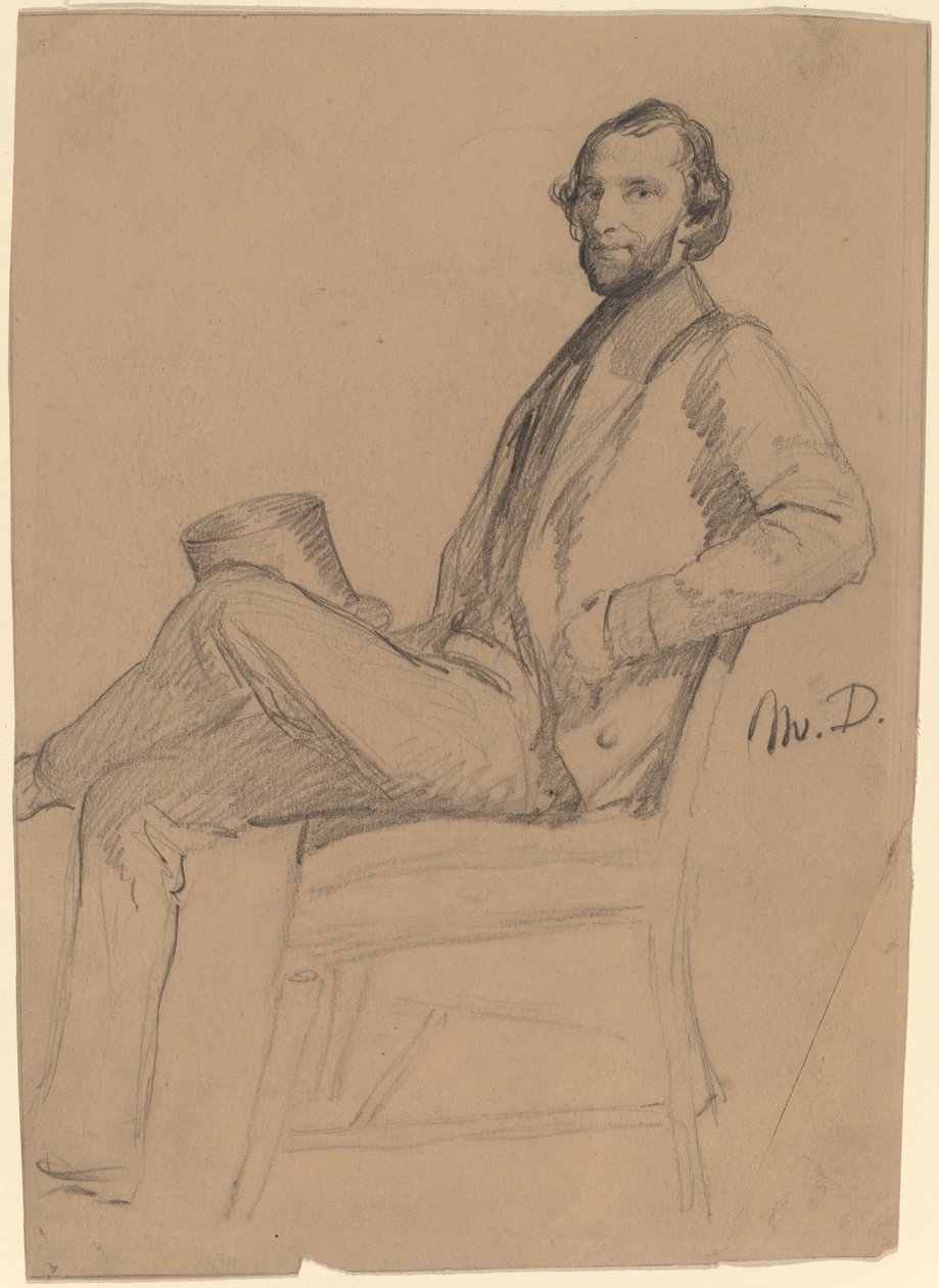 Sedačková studie M.D. od Eastman Johnson