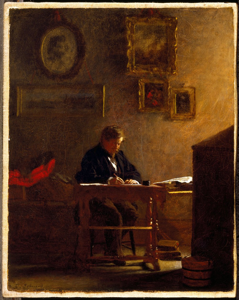Autoportrét, kolem 1865-70 od Eastman Johnson