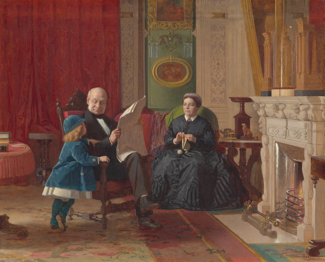 The Brown Family, 1869. od Eastman Johnson