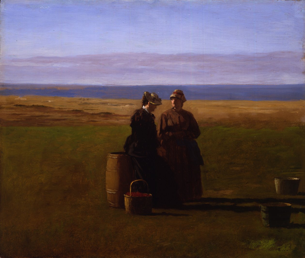 Rozhovor, 1879 od Eastman Johnson
