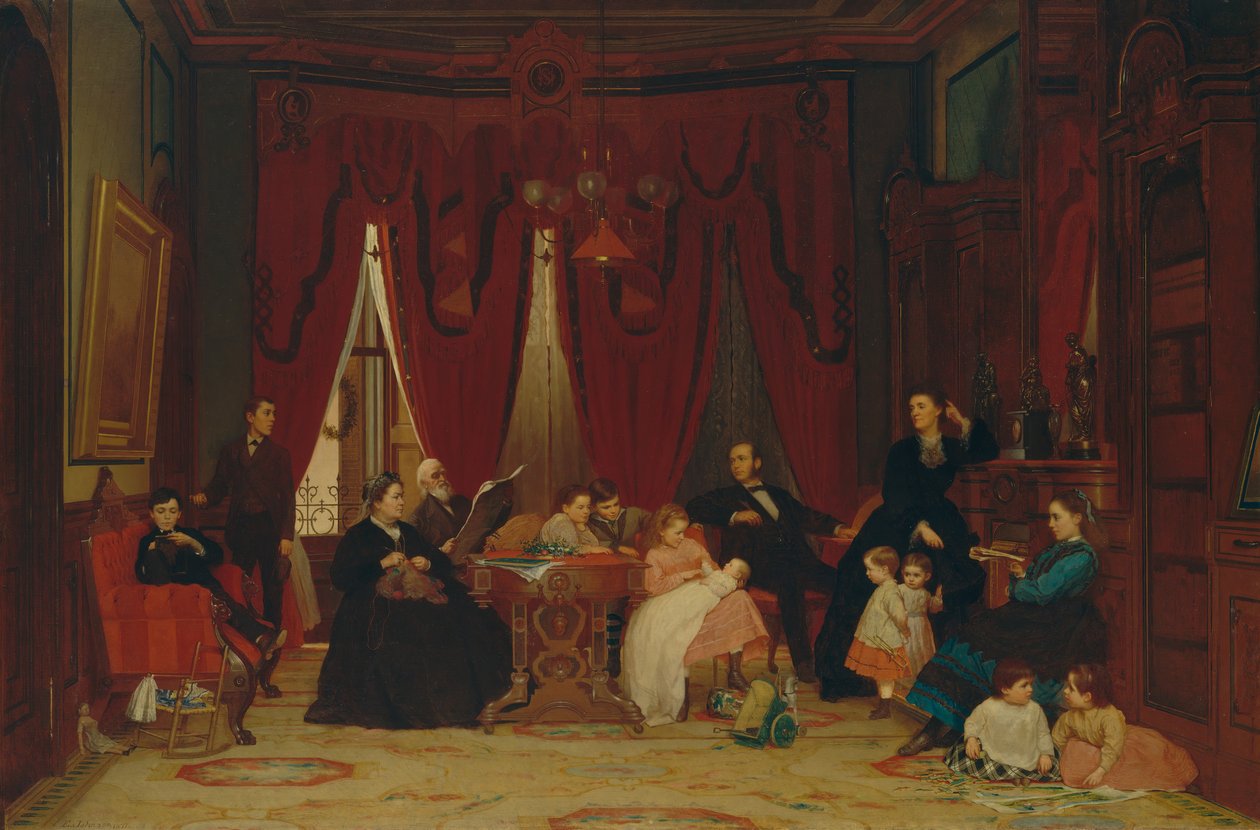 The Hatch Family, 1870-71. od Eastman Johnson