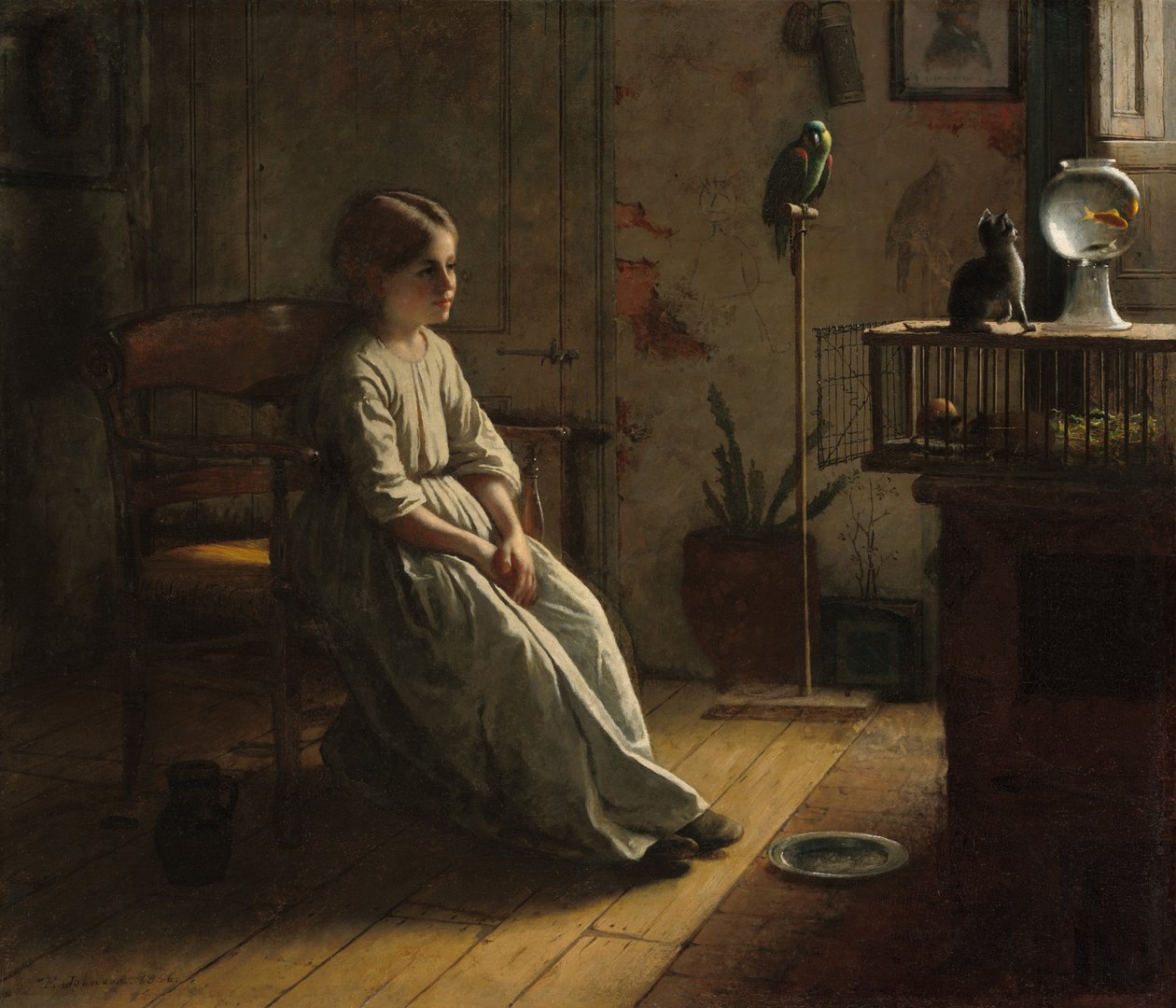 Domácí mazlíčci, 1856. od Eastman Johnson